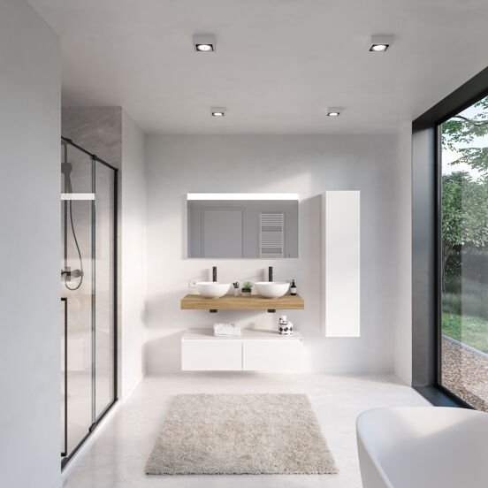 Storke Lucera miroir rectangulaire lumineux 120 x 70 cm