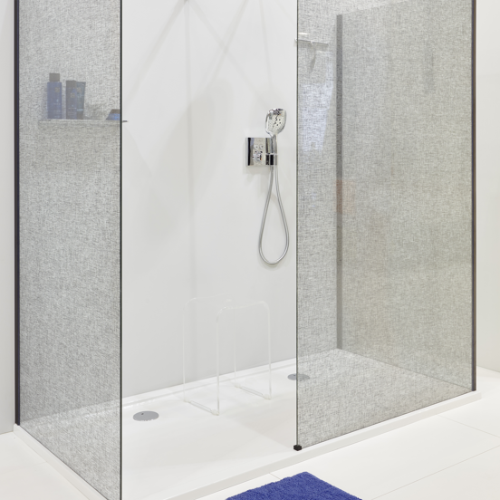Hansgrohe Showerselect S Square thermostat de douche encastré avec support douchette 2 fonctions chrome brillant