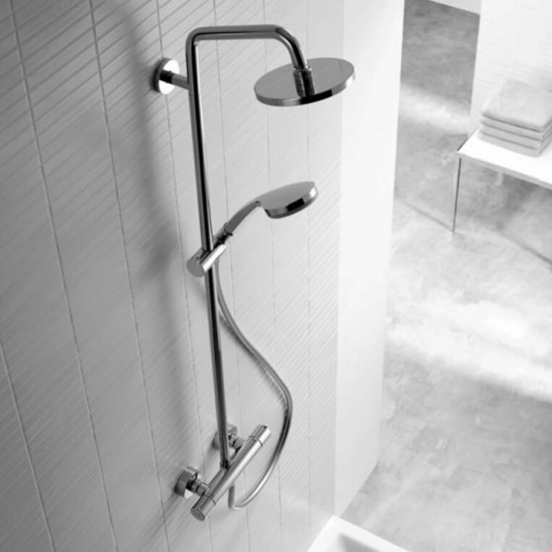 Hansgrohe Crometta S240 thermostatische kraan regendoucheset glanzend chroom
