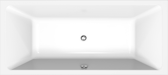 Luca Varess Sandrina baignoire encastrable duo 180 x 80 cm acrylique blanc brillant
