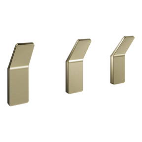 Blaufoss Amo Haken-Set, 3 Stück, Brushed Champagne Gold