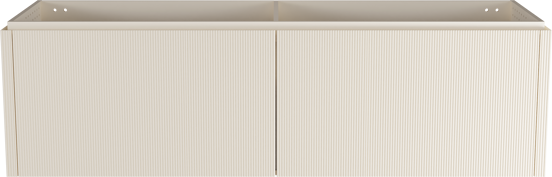 Balmani Eclips meuble sous-lavabo suspendu 180 x 55 cm Sandbeige 4 tiroirs Nervure sym. vert.