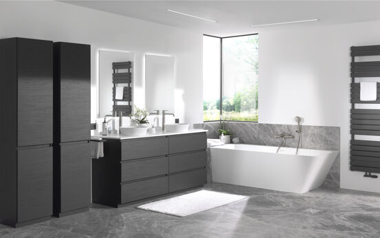 Balmani Giro miroir rectangulaire lumineux et anti-buée 90 x 65 cm