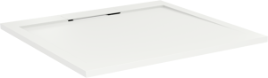 Balmani Andes Duschwanne: 90 x 90 cm, Solid Surface, Weiß matt