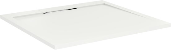 Balmani Andes Duschwanne: 90 x 90 cm, Solid Surface, Weiß matt