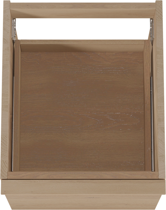 Balmani Forma meuble sous-vasque suspendu nervure horizontale 45 x 55 cm chêne naturel 2 tiroirs