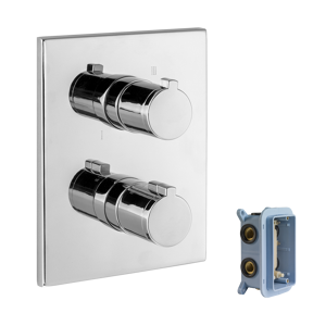Blaufoss Smartbox de Luxe thermostat de douche encastré 2 fonctions chrome brillant