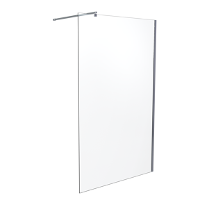 SanyOne Walk-In Dusche: 120 x 195 cm, Klarglas, Chrom Profil, glänzend