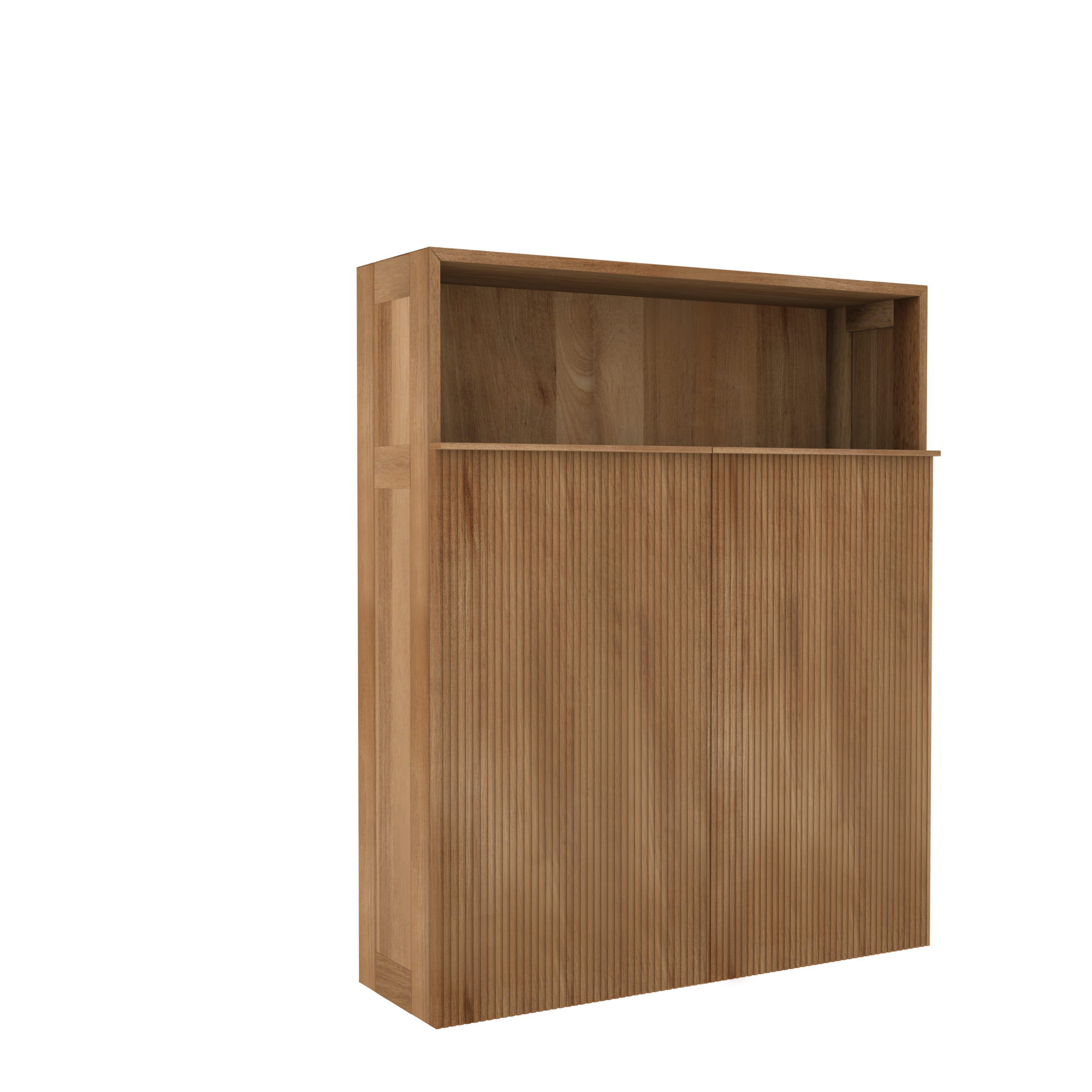 Balmani Forma zwevende badkamerkast teakhout 100 x 30 x 120 cm