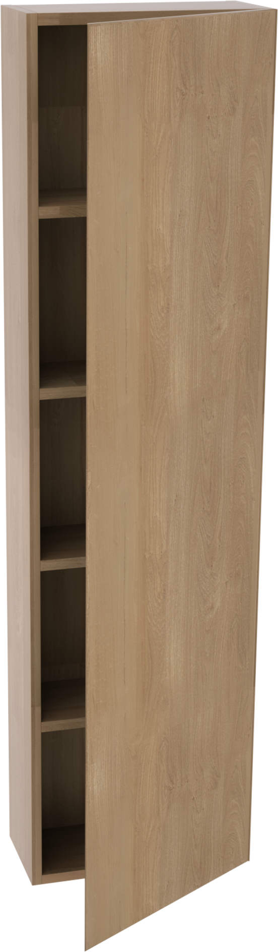Balmani Mitra Elements Badhochschrank: Hängend, Eiche Natur, 42 x 20 x 150 cm