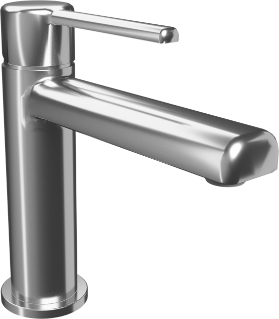 Linie Otis Coolstart standaard wastafelkraan glanzend chroom