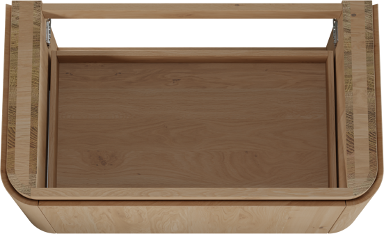 Balmani Moon zwevende wastafelonderkast 100 x 55 cm natuur eik 2 lades
