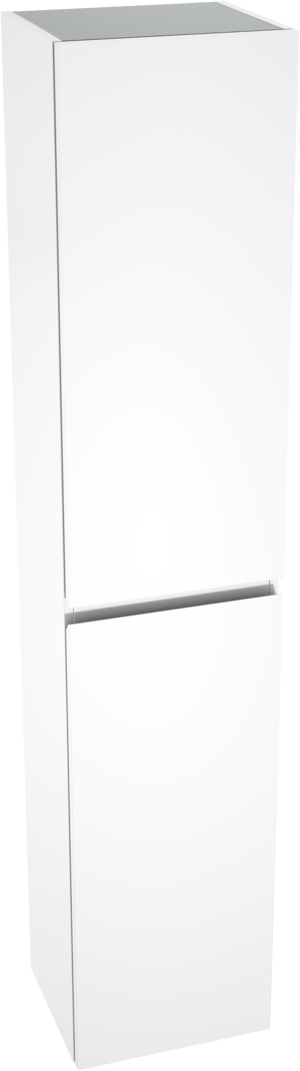 Linie Lado zwevende badkamerkast hoogglans wit 35 x 30 x 170 cm