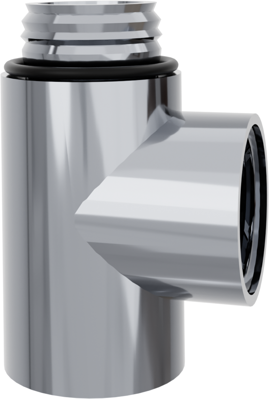 Santeg T-stuk voor centrale verwarming Dual Fuel G1/2" chroom