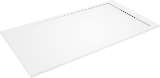 Balmani Andes Duschwanne: 160 x 90 cm, Solid Surface, Weiß matt