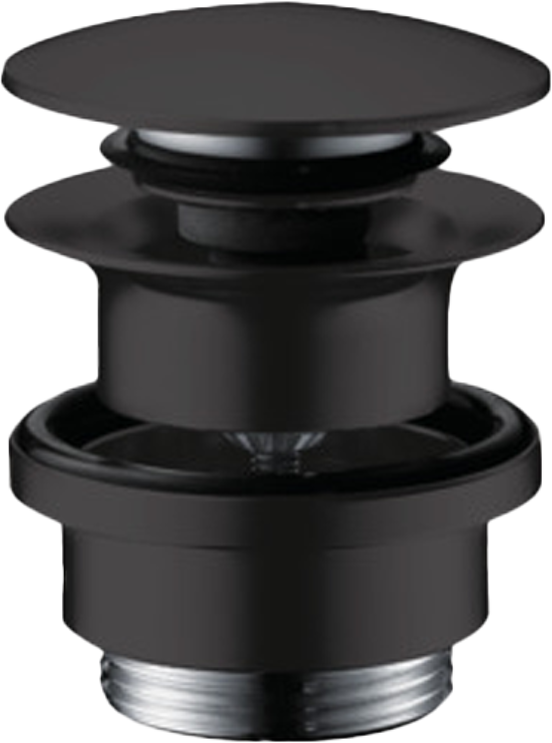 Hansgrohe lavabo crépine fermable noir mat