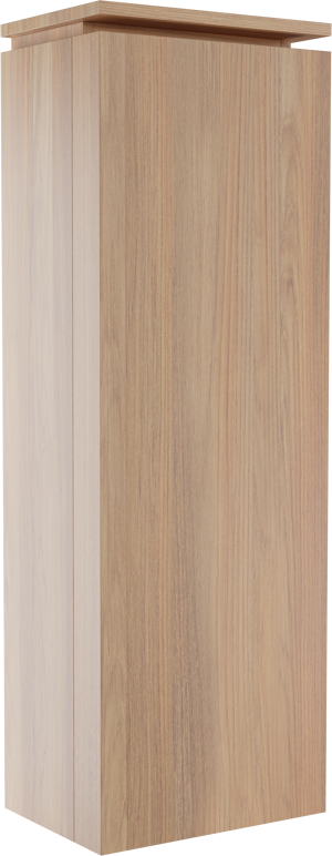 Balmani Eclips hängender Hochschrank Rechts Teak 44 x 32 x 130 cm