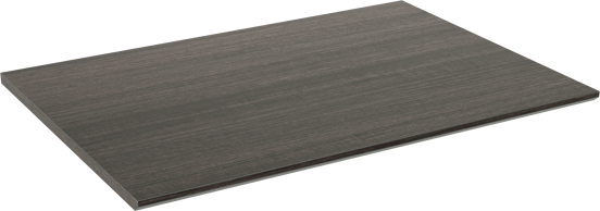 Storke Edge tablette simple mélaminé chêne foncé 75 x 52 cm