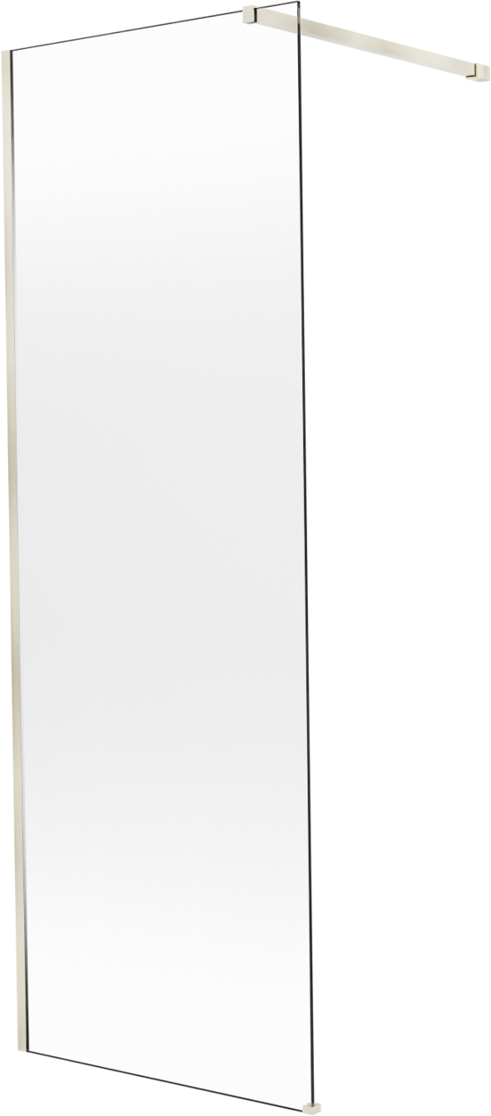 Balmani Modular douche à l'italienne: 80 x 200 cm, Permafrost, avec coating, Profil Brushed Champagne Gold