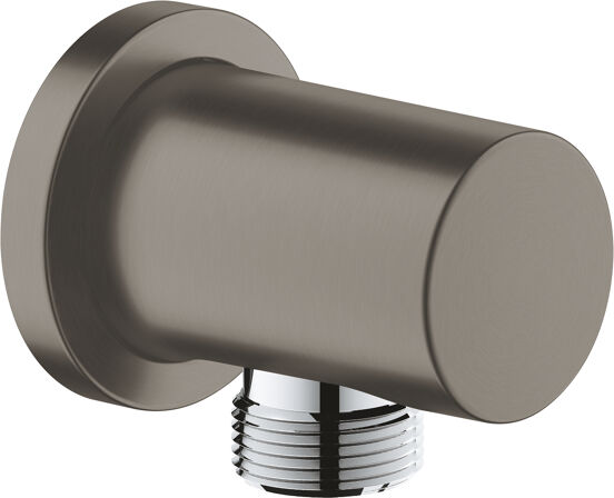 Grohe Grohtherm SmartControl Duschsystem: Unterputz, Runder Duschkopf, Wasserfallfunktion, 31 cm, Hard Graphite gebürstet
