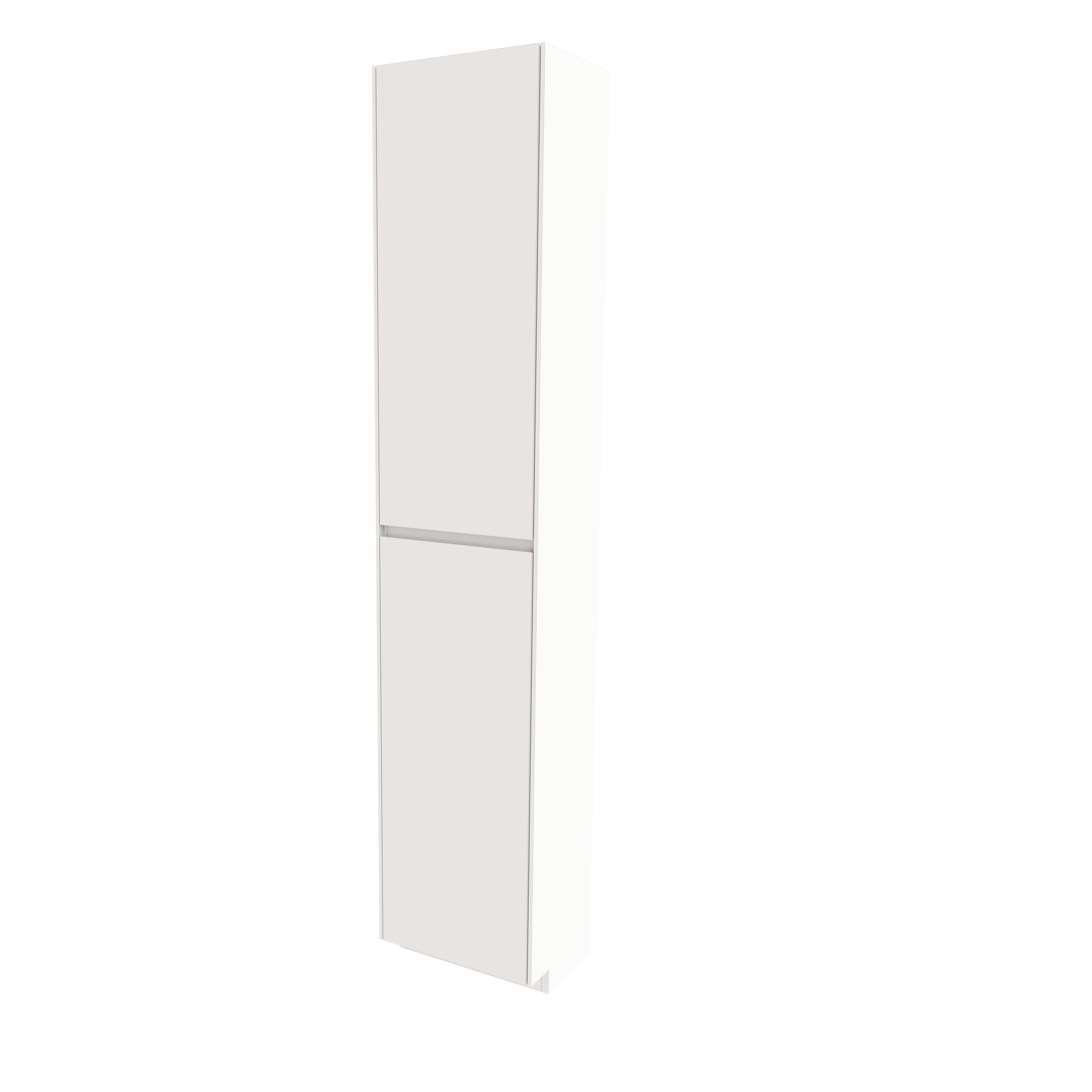 Storke Edge staande badkamerkast links hoogglans wit 40 x 30 x 200 cm