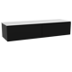 Storke Edge meuble salle de bains avec tablette pour vasques Tavola