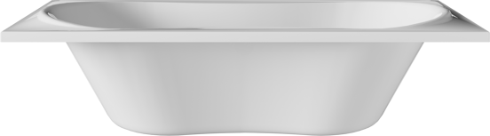 Luca Varess Trasime 2-Personen-Einbaubadewanne: 180 x 80 cm, Acryl, Weiß glänzend