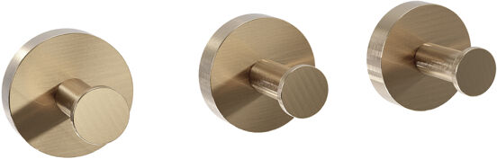 Blaufoss Harmony set haakjes 3 stuks Brushed Champagne Gold