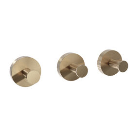 Blaufoss Harmony Haken-Set, 3 Stück, Brushed Champagne Gold