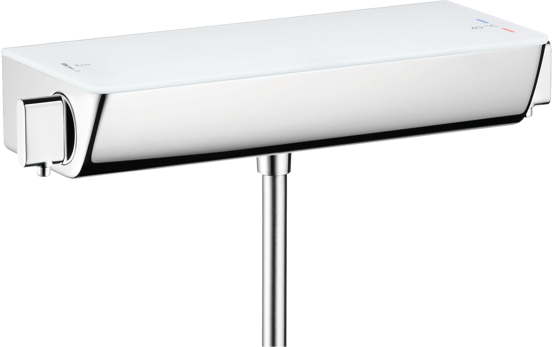 Hansgrohe Ecostat Select Thermostat-Duscharmatur: Chrom glänzend und Weiß