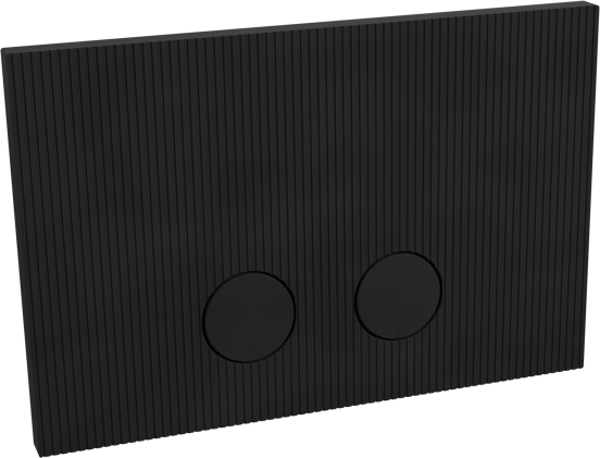 Presa Ribs bedieningspaneel mat zwart voor UP320 of UP720 inbouwreservoir