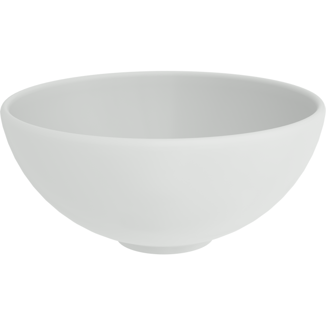 Linie Lavo Aufsatzbecken, weiß matte Keramik, rund Ø 32 cm