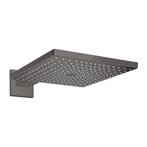 Hansgrohe Raindance E300 Hoofddouche vierkant 30 x 30 cm met wand douchearm brushed black chrome