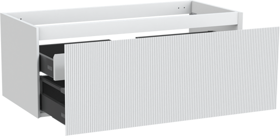 Balmani Fila meuble sous-vasque suspendu 120 x 55 cm blanc mat 2 tiroirs