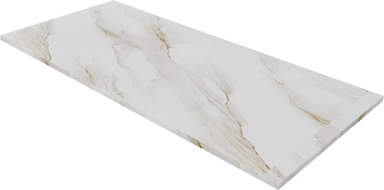 Luca Varess Suite Duschwanne 180 x 90 cm Marmorkomposit Marble Gold 