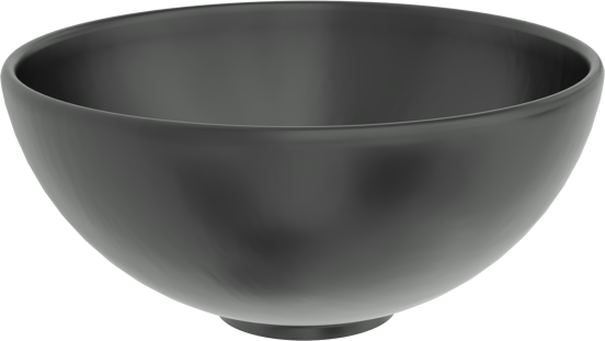 Linie Lavo vasque à poser porcelaine noir mat rond Ø 32 cm