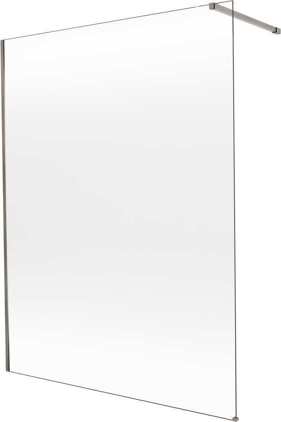 Balmani Modular inloopdouche: 160 x 200 cm, Permafrost met coating, Brushed GunMetal profielen