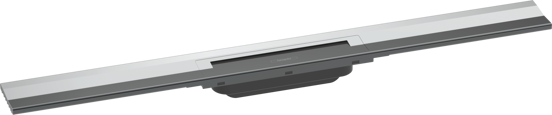 Hansgrohe RainDrain Flex Fertigset Duschrinne kürzbar wandangebunden 80cm Glänzend Chrom