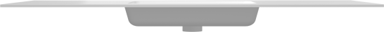 Storke Mata Einzelwaschtisch, Solid Surface matt, 155 x 52 cm
