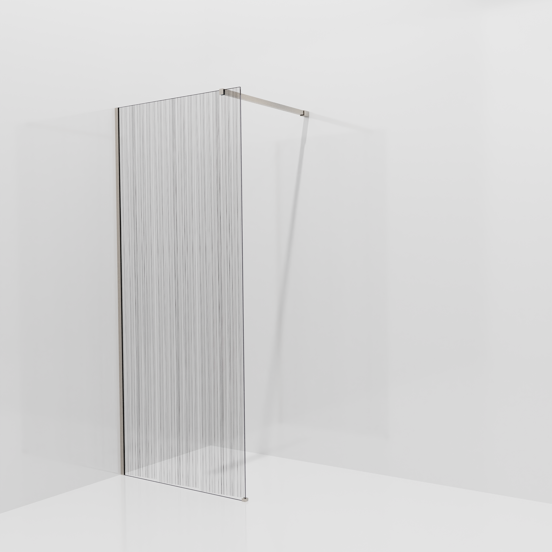 Balmani Modular douche à l'italienne: 90 x 200 cm, Mikado, avec coating, Profil Brushed CoolMetal