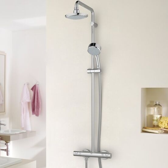 GROHE Tempesta Cosmopolitan System 210 regendoucheset thermostatisch chroom