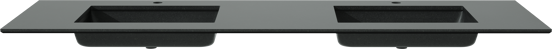 Balmani Tablo Facetta double vasque granite doux 180 x 55 cm