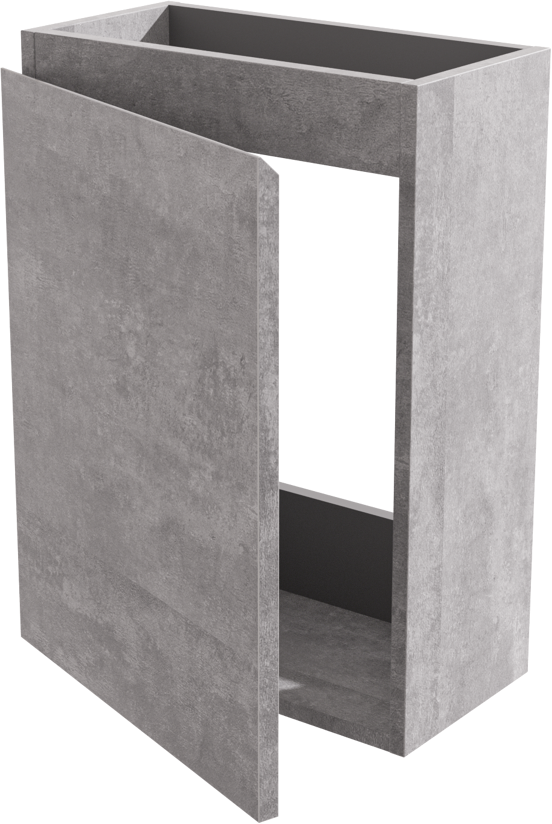 Linie Lado hängende Toilettenschrank 40 x 21 cm beton dunkelgrau