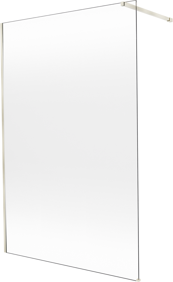 Balmani Modular douche à l'italienne: 140 x 200 cm, Permafrost, avec coating, Profil Brushed Champagne Gold