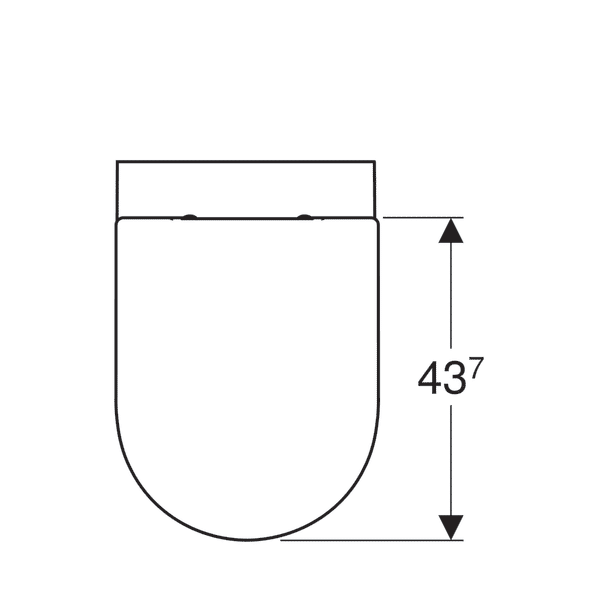 Geberit Acanto Wit Hangend Toilet Randloos - 500.606.01.1 | X²O Badkamers