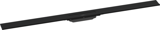 Hansgrohe RainDrain Flex Fertigset Duschrinne kürzbar wandangebunden 120cm Schwarz matt