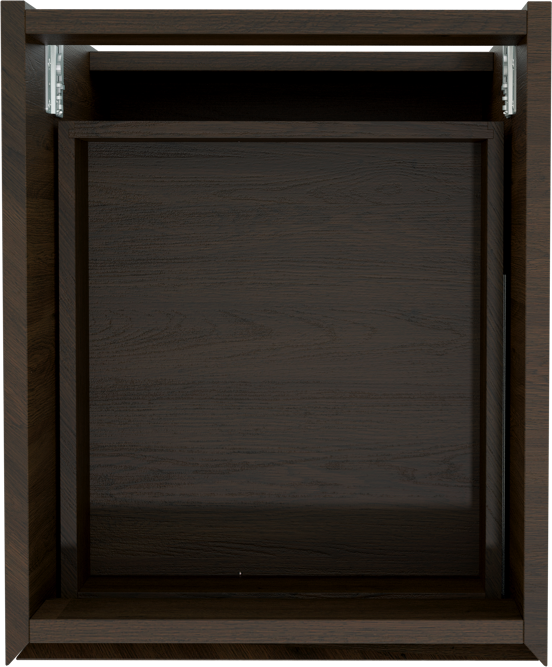 Balmani Mitra meuble sous-lavabo suspendu 45 x 55 cm chêne fumé 2 tiroirs