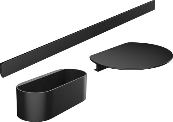 Hansgrohe WallStoris Badezimmer Set schwarz matt