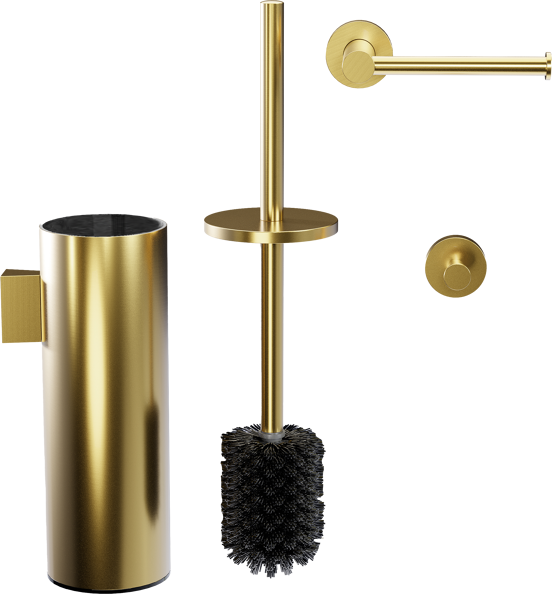 Blaufoss Harmony set accessoires de toilette Brushed Gold