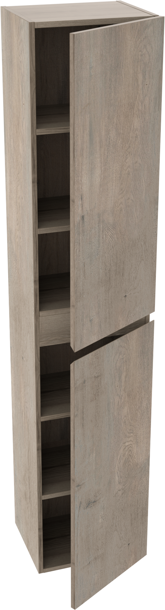 Linie Lado colonne salle de bains suspendue chêne gris 35 x 30 x 170 cm